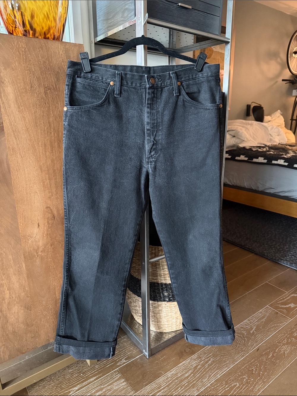 Wrangler Shadow Black Cowboy Cut Slim Fit Jeans